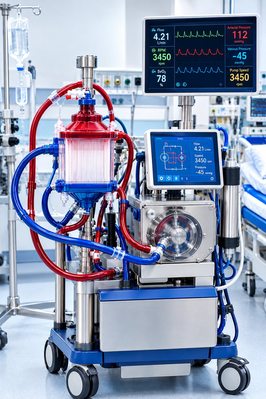 ECMO machine at Lokpriya Hospital